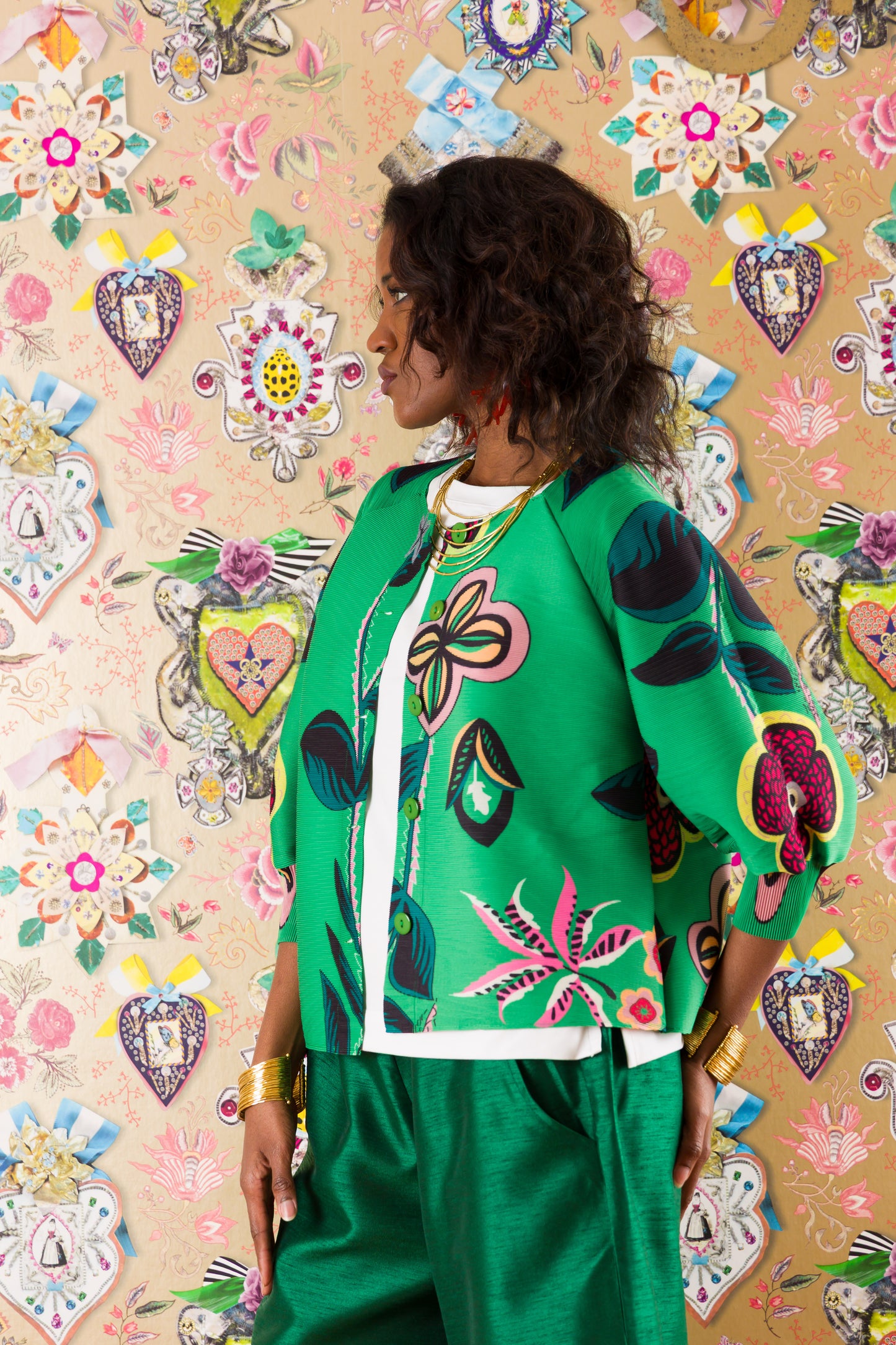 Giacca Pompelmo Crinkle