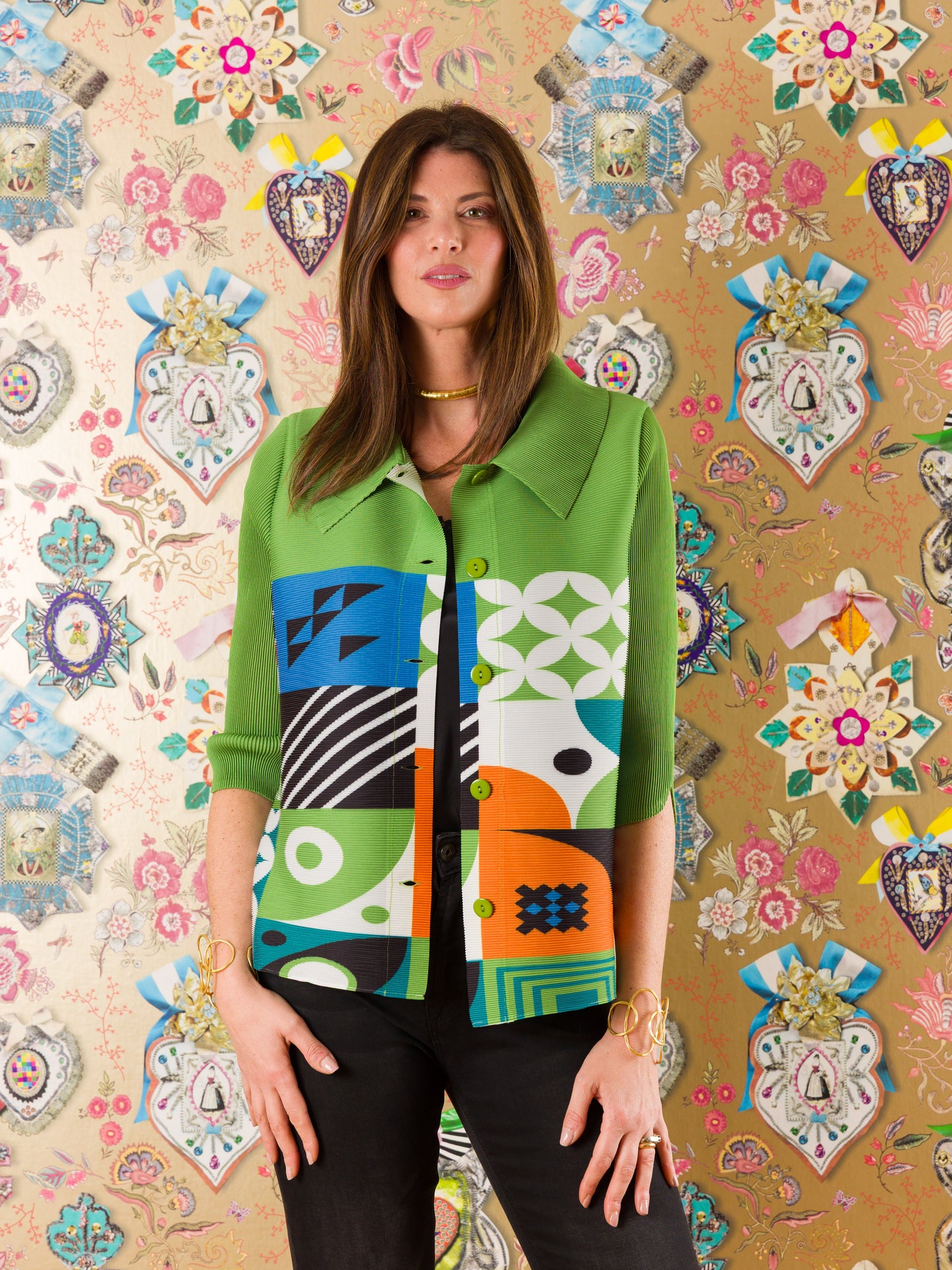 Giacca Nocciolo Crinkle