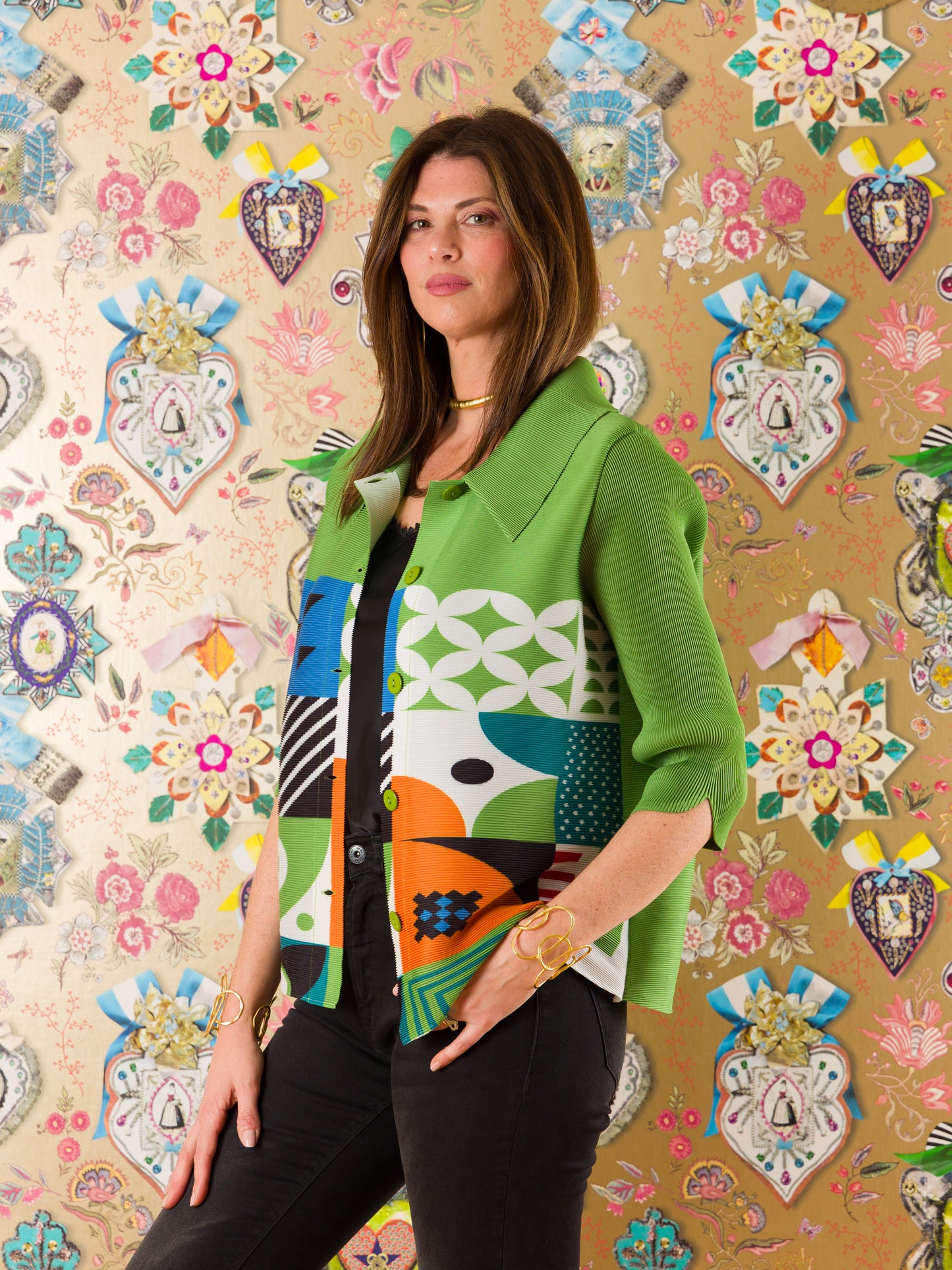 Giacca Nocciolo Crinkle