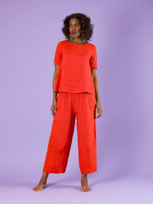 Pantaloni Tribolo in lino