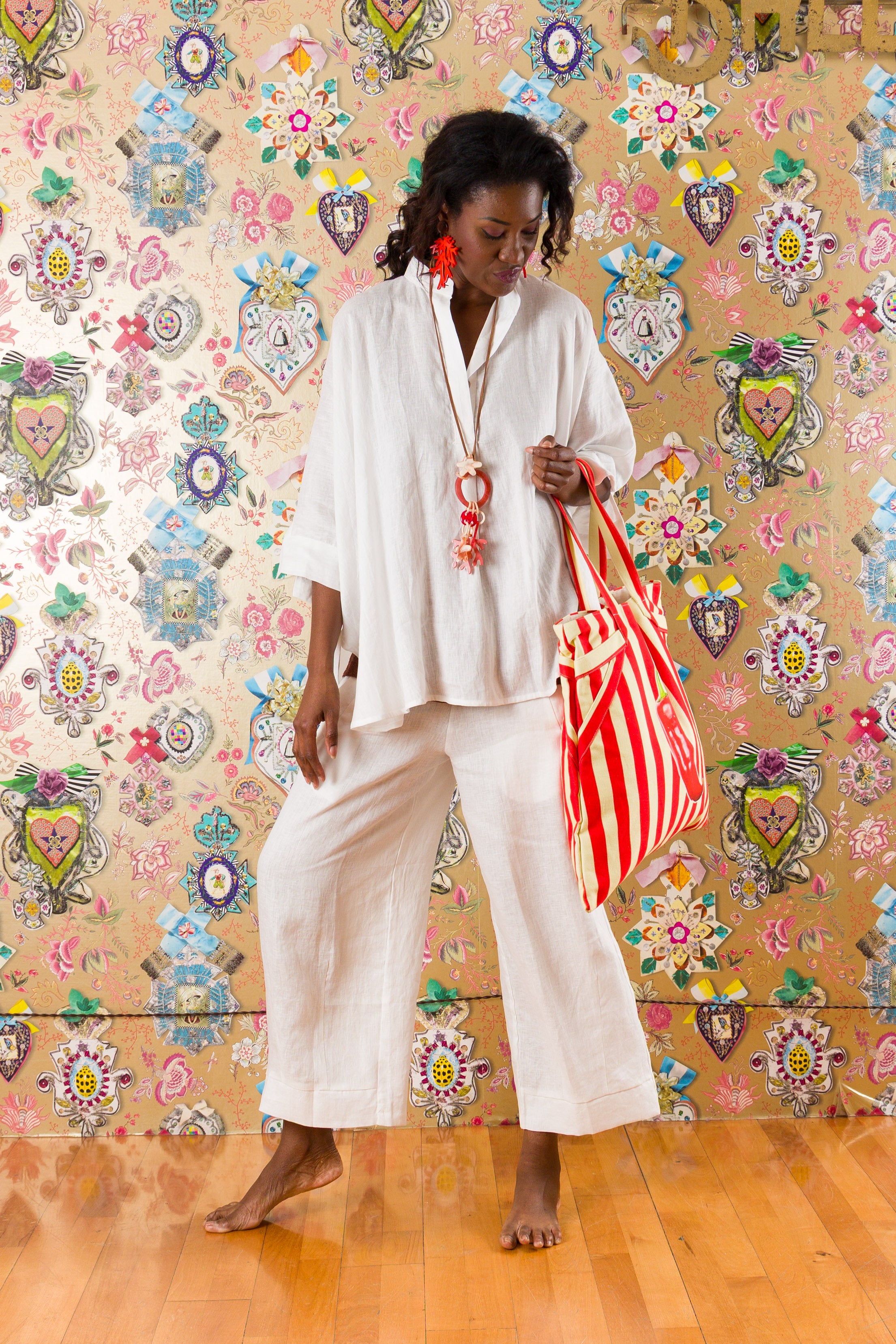 Pantaloni Tribolo in lino