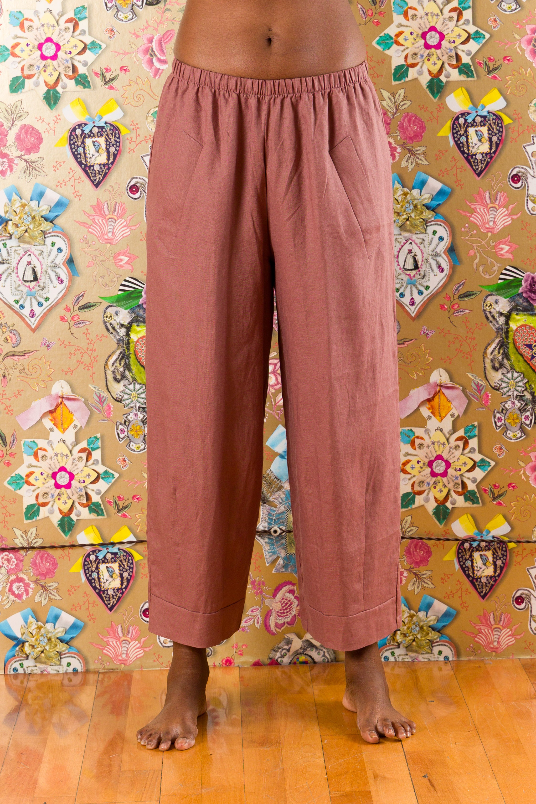 Pantaloni Tribolo in lino