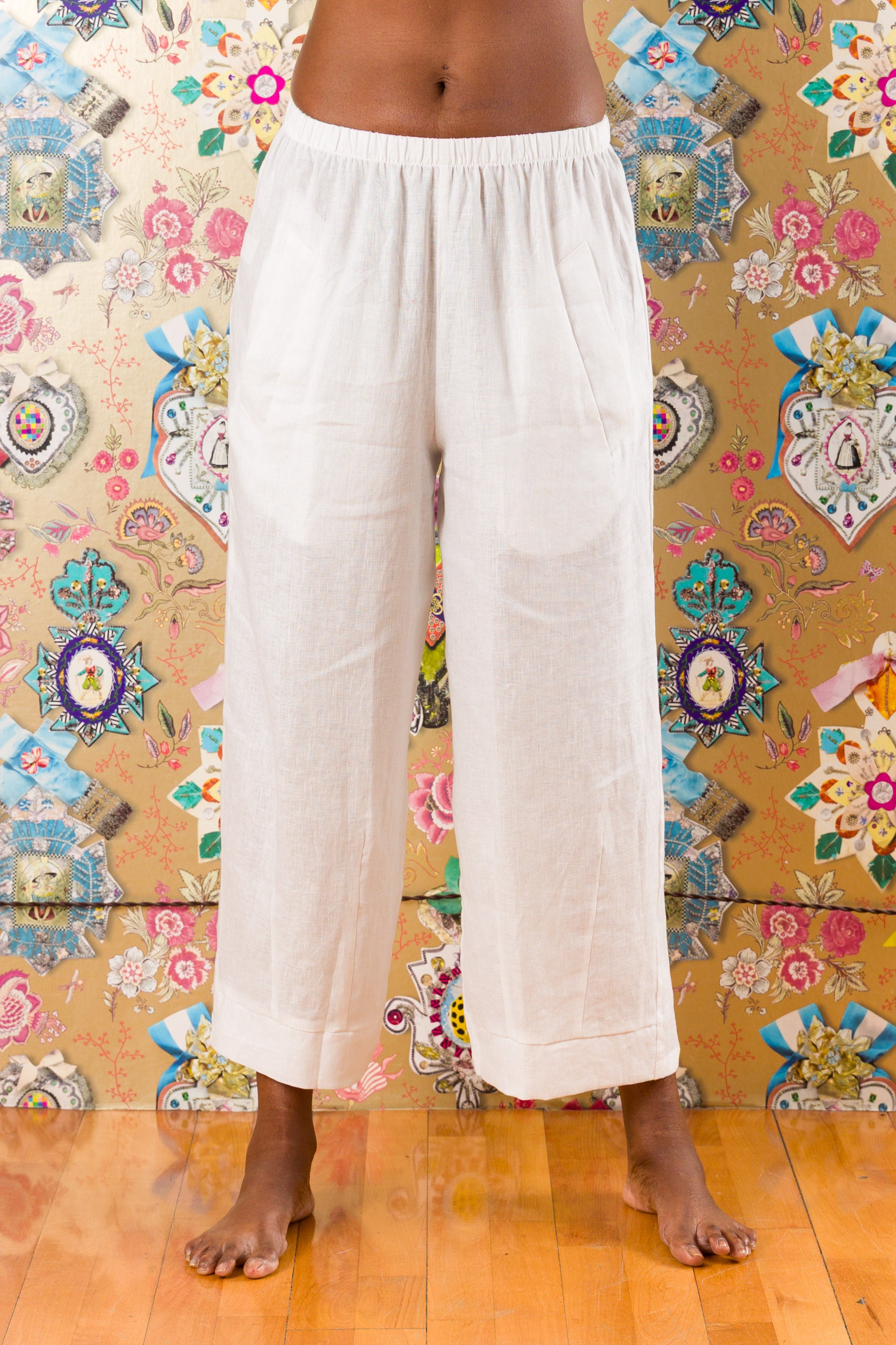 Pantaloni Tribolo in lino