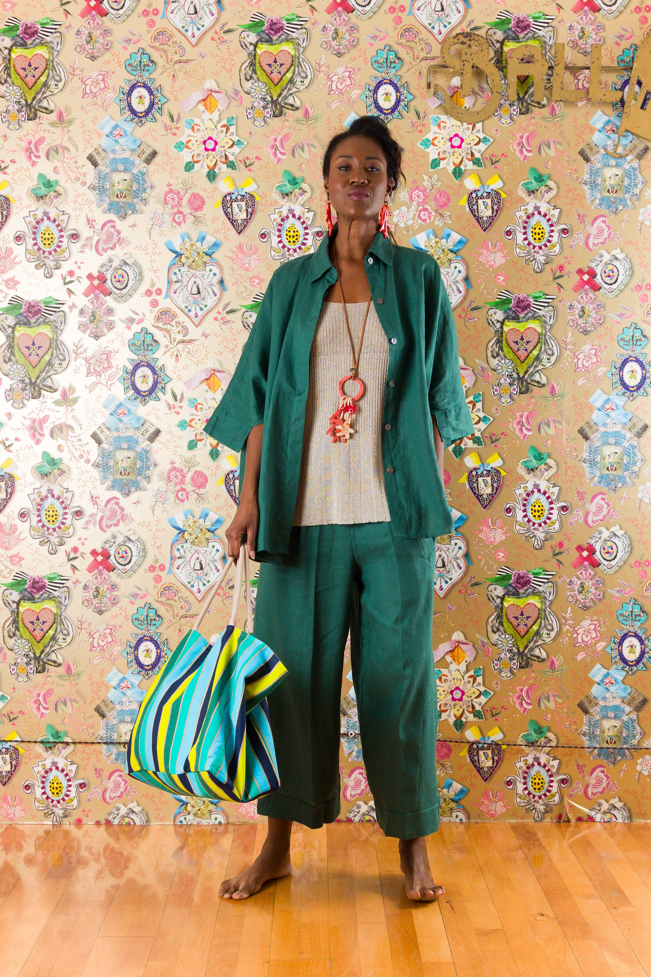 Pantaloni Tribolo in lino