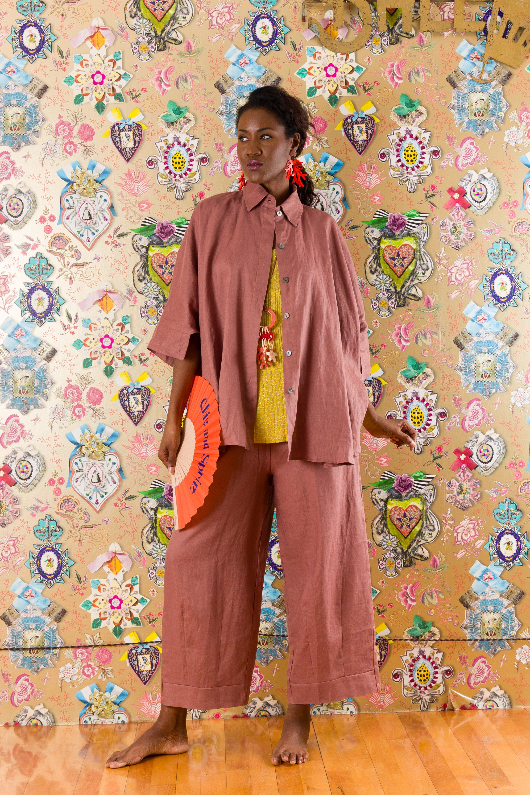 Pantaloni Tribolo in lino