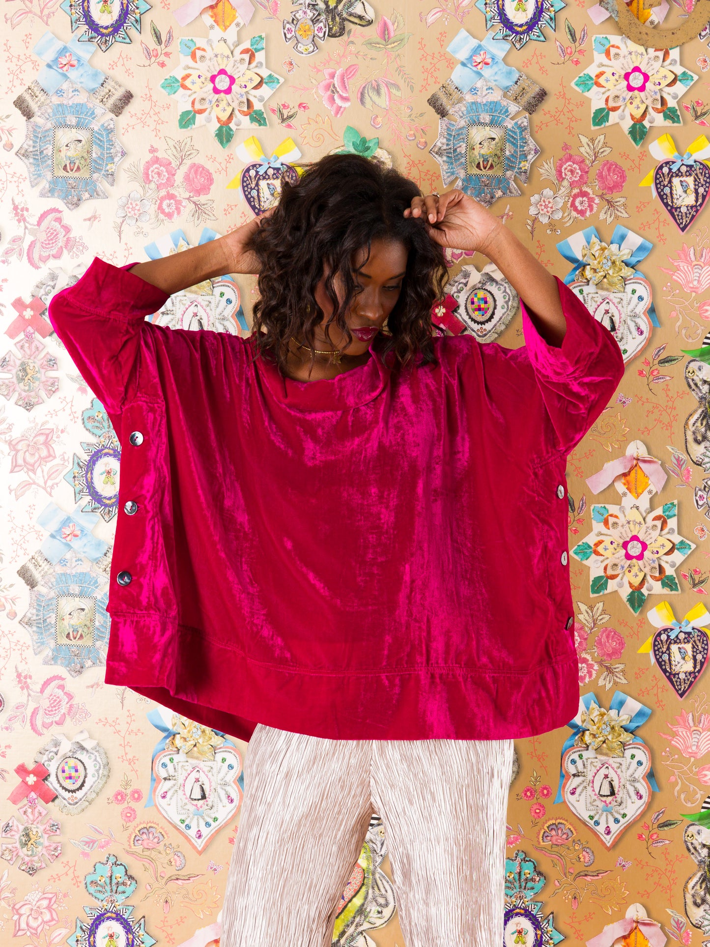 Casacca Santander in velluto di seta