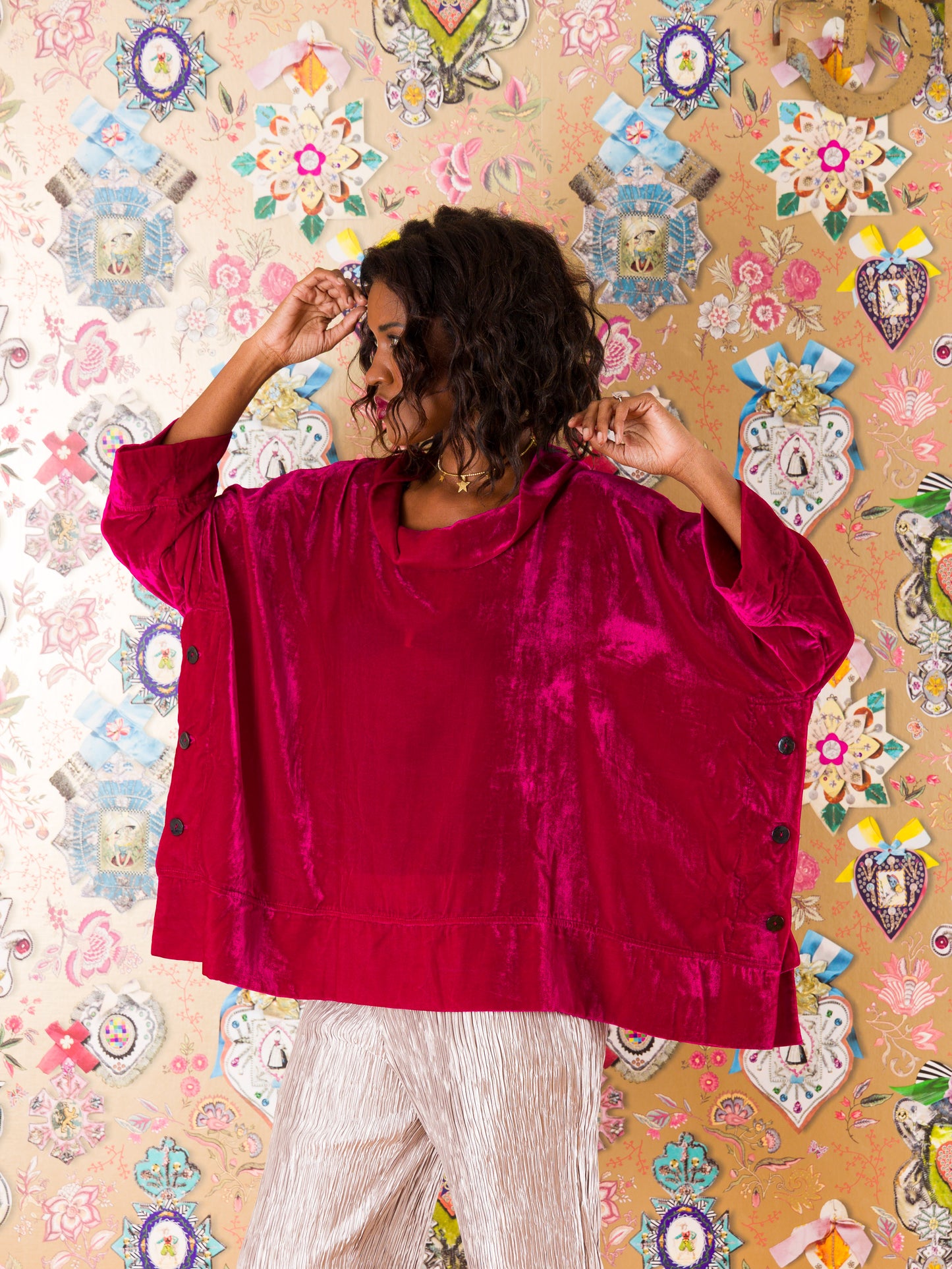 Casacca Santander in velluto di seta