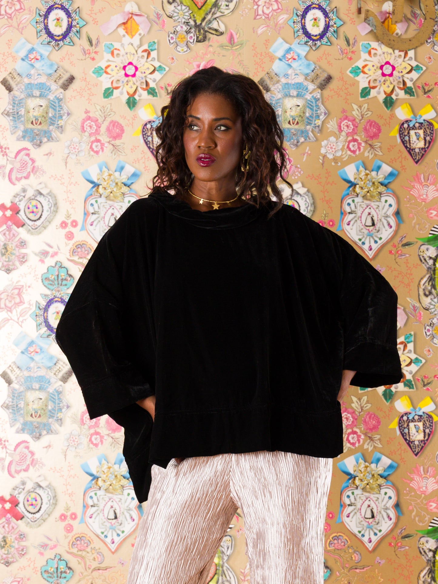 Casacca Santander in velluto di seta