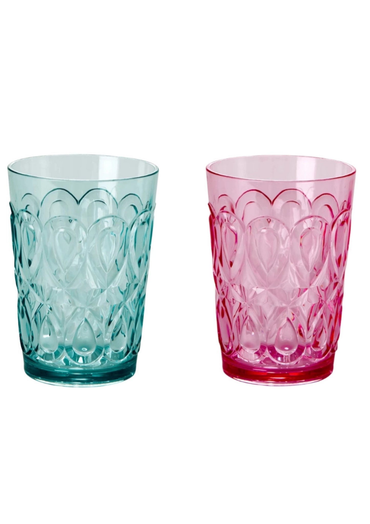 Bicchiere acrilico - Rosa/Azzurro