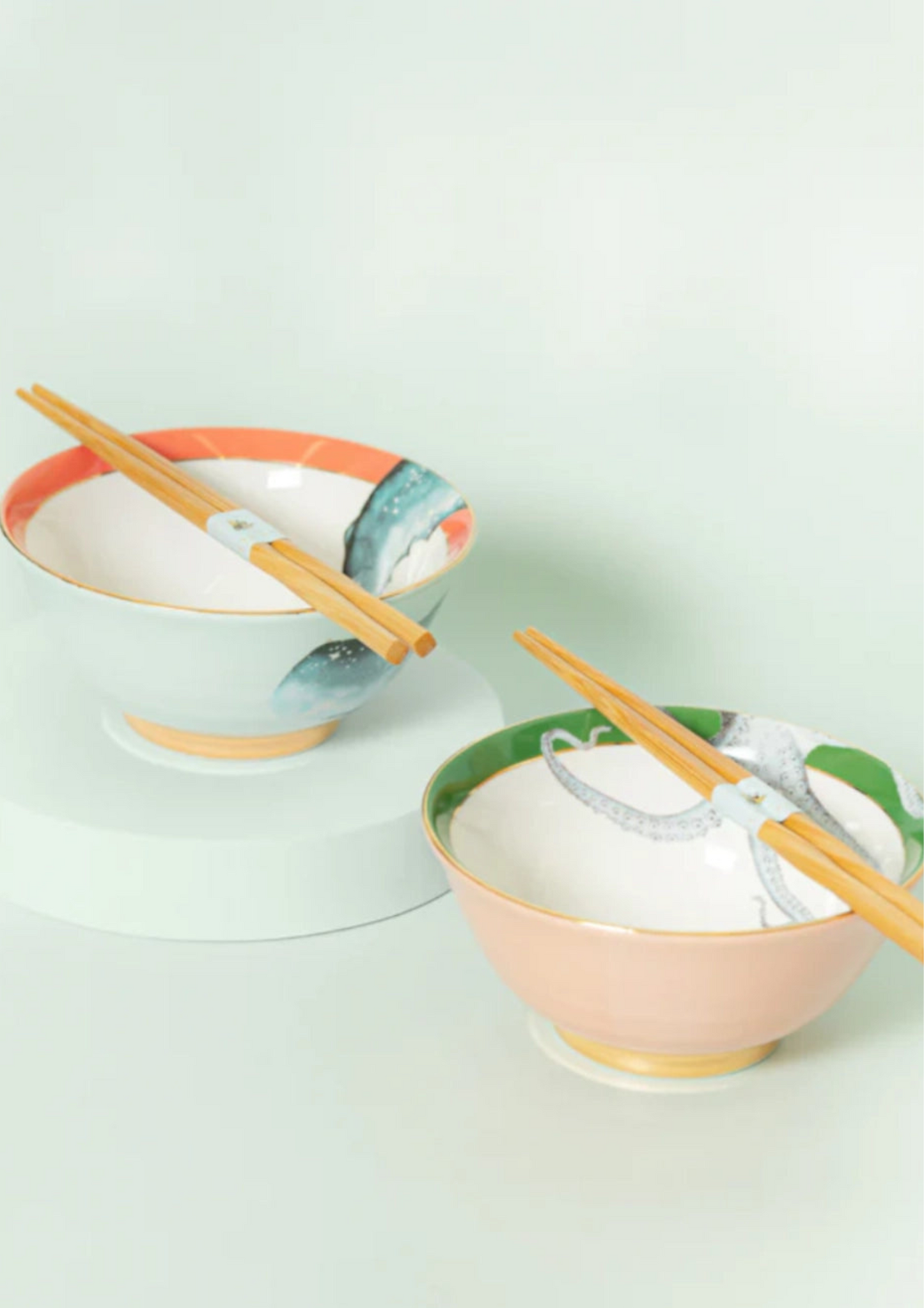 set 2 sushi bowls