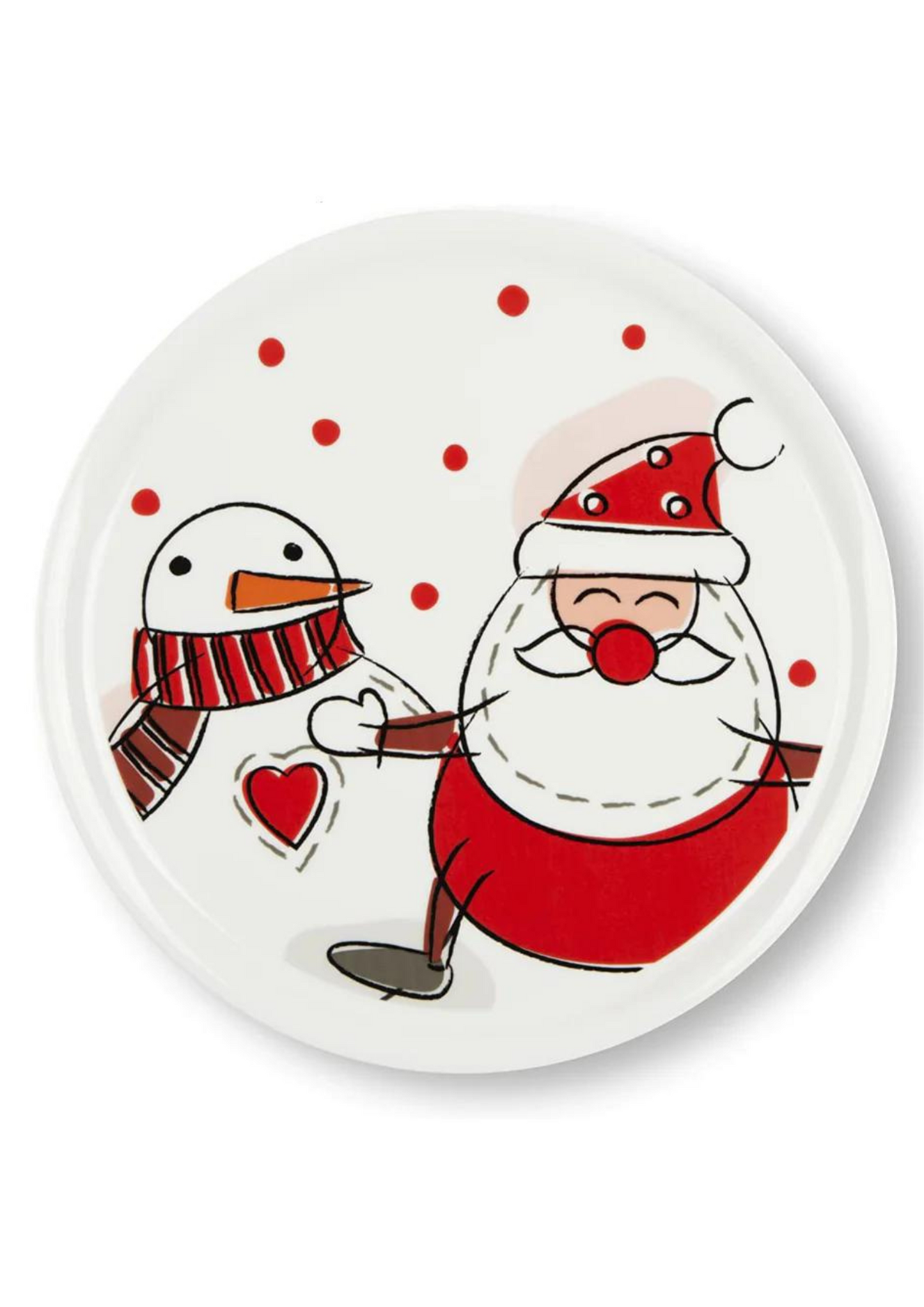 Cake Plate - Gnome/Snowman