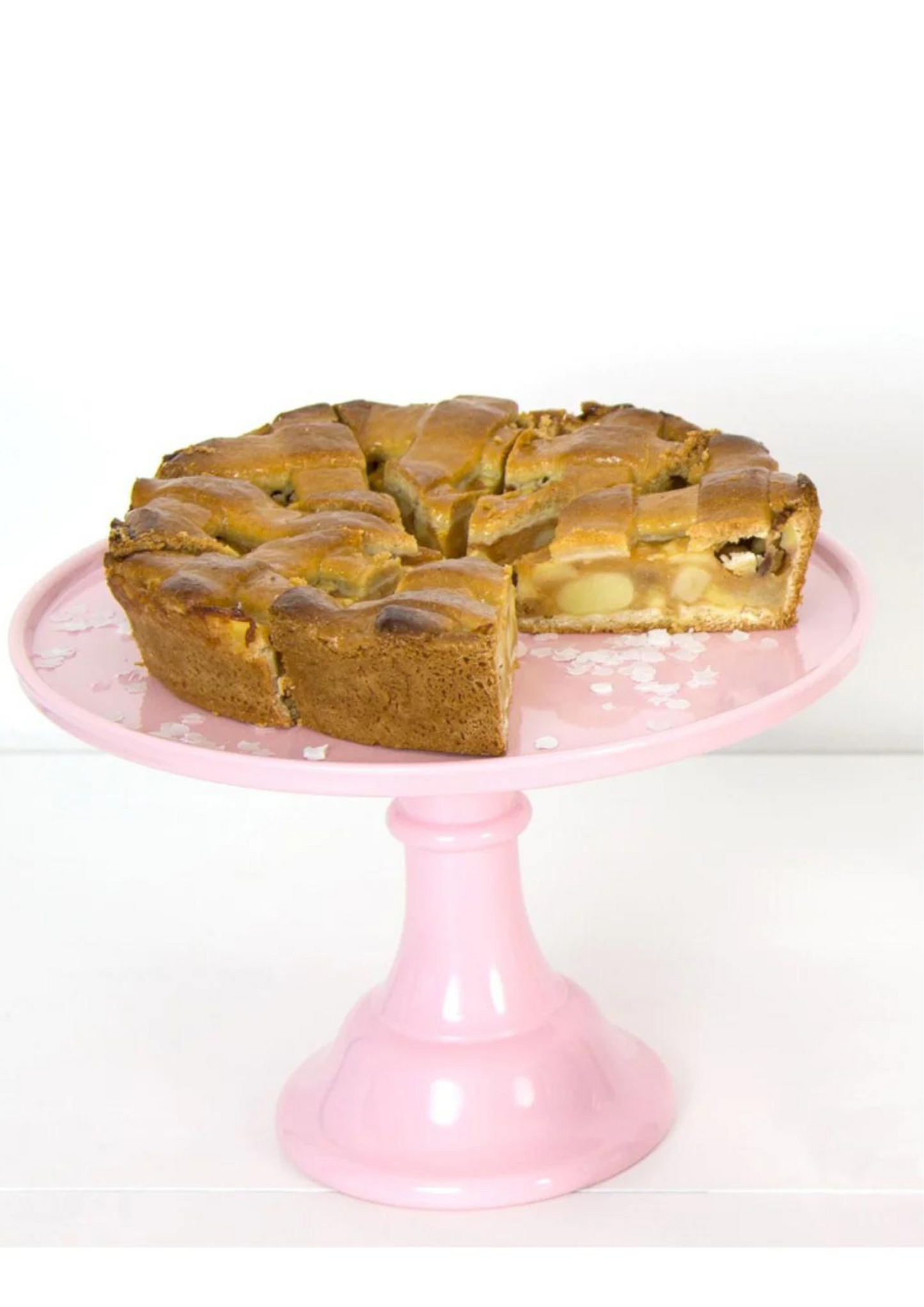 Alzata rosa per torta