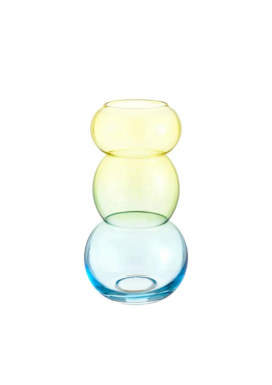 Vaso in vetro - tre sfere