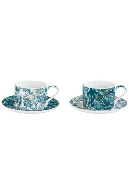 Set of 2 tea cups - Atmosphere Jungle