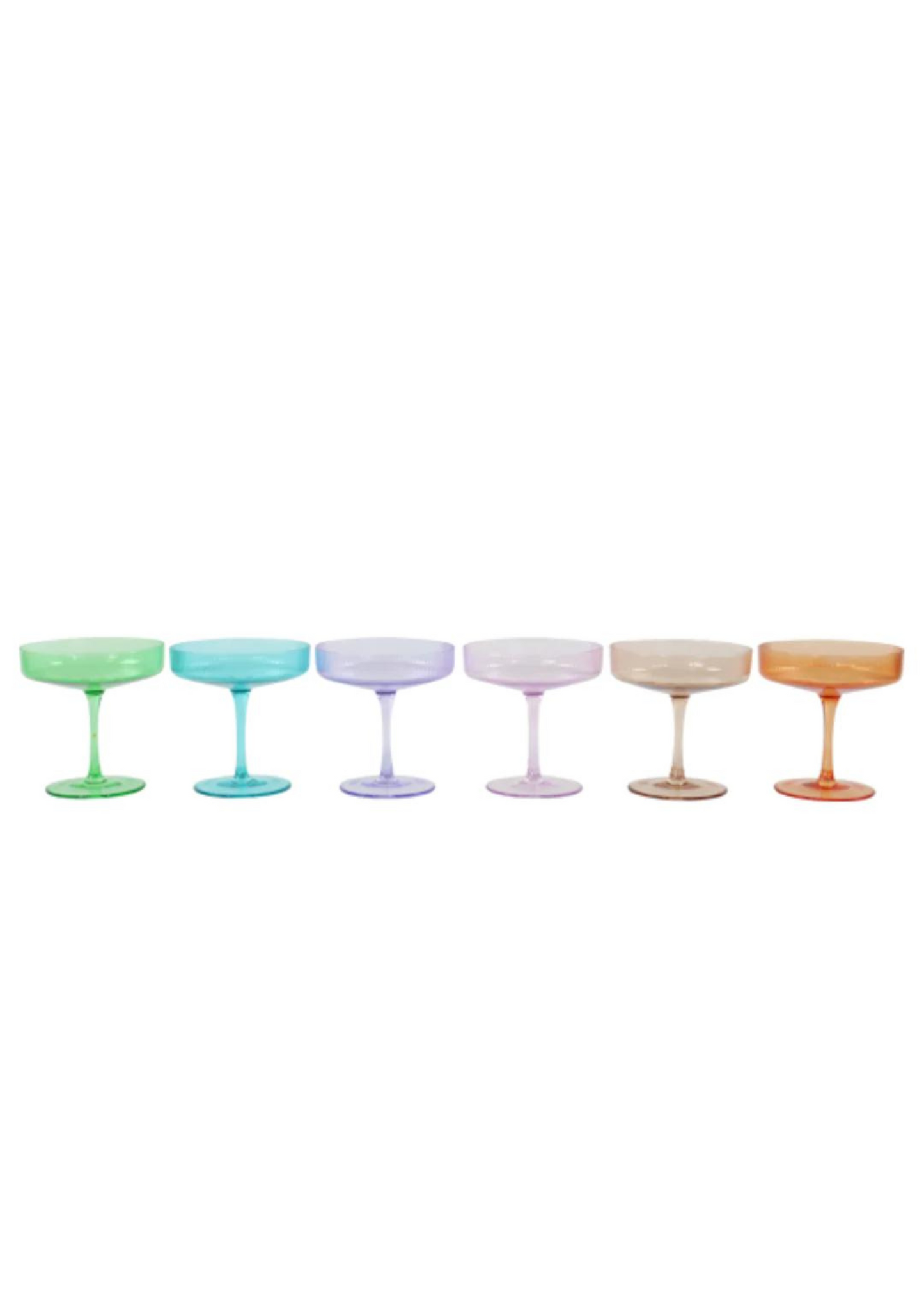 Service of six champagne glasses - Soiree