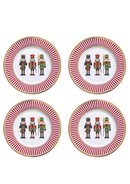 Dessert plate set x4 - Nutcracker