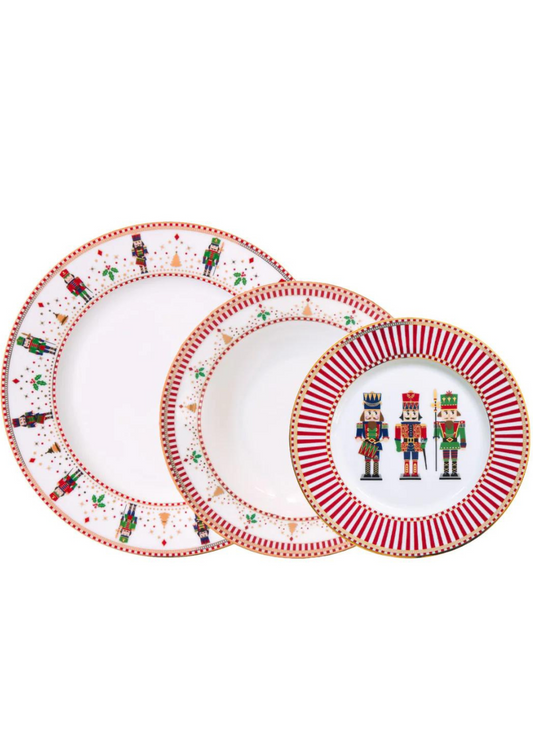 Plate set x6 - Nutcracker