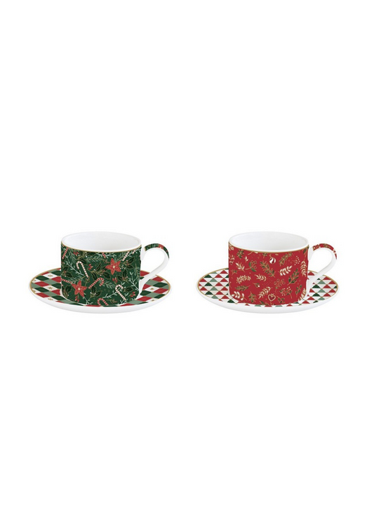 Servizio Due Tazze Tea -  Fancy Christmas