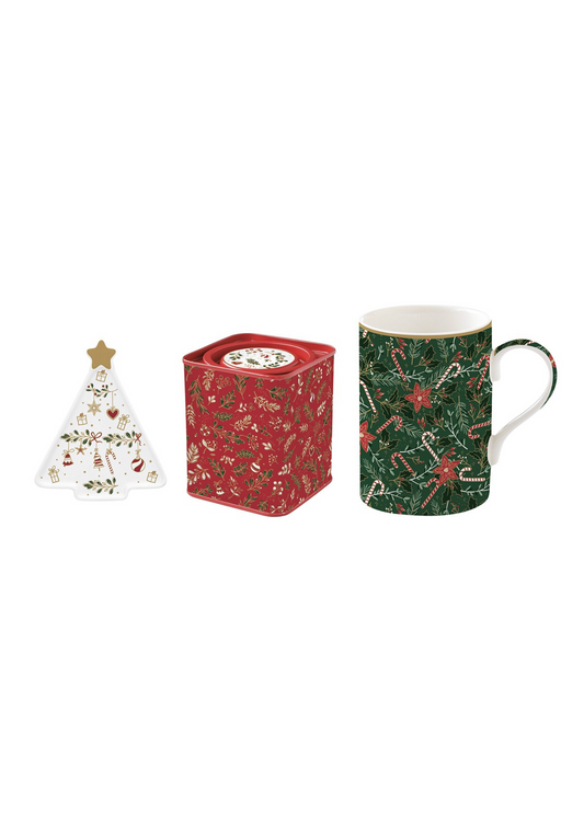 Set Mug & Poggiabustine Da Tea - Fancy Christmas