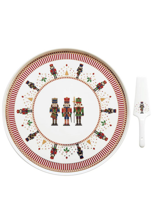 Cake Plate - Nutcracker