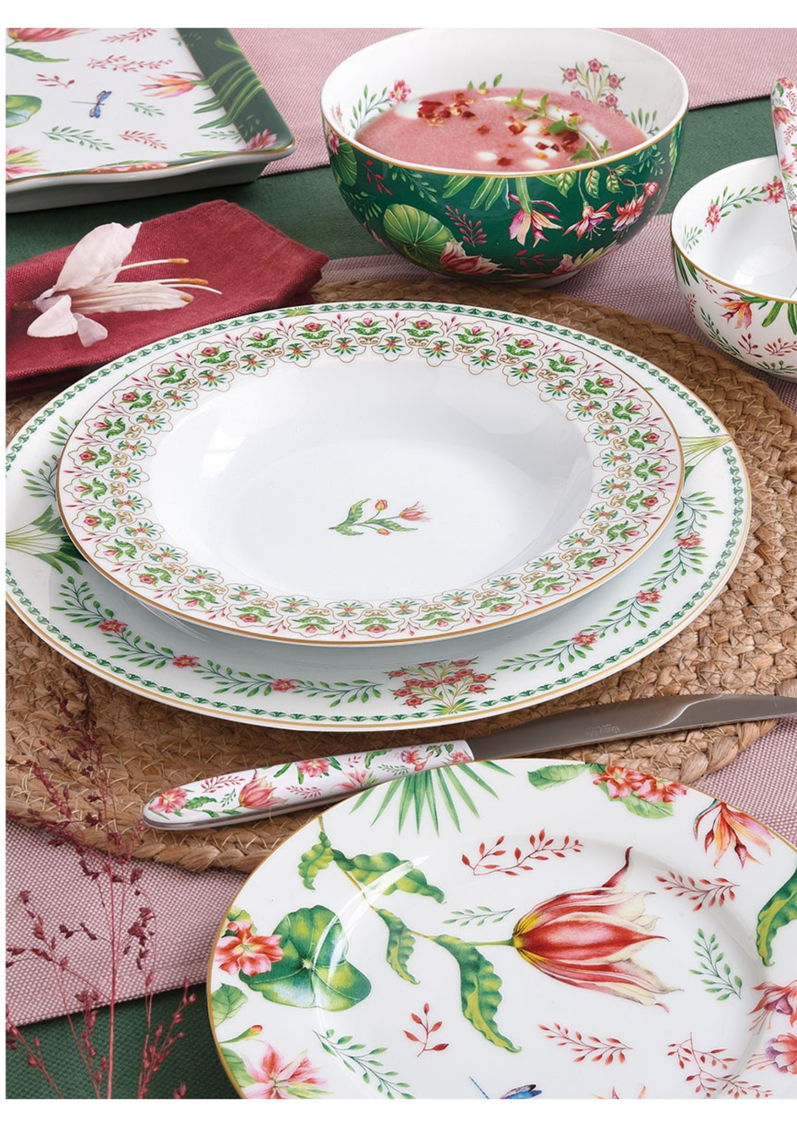 Servizio Piatti 18pz - Botanic Chic