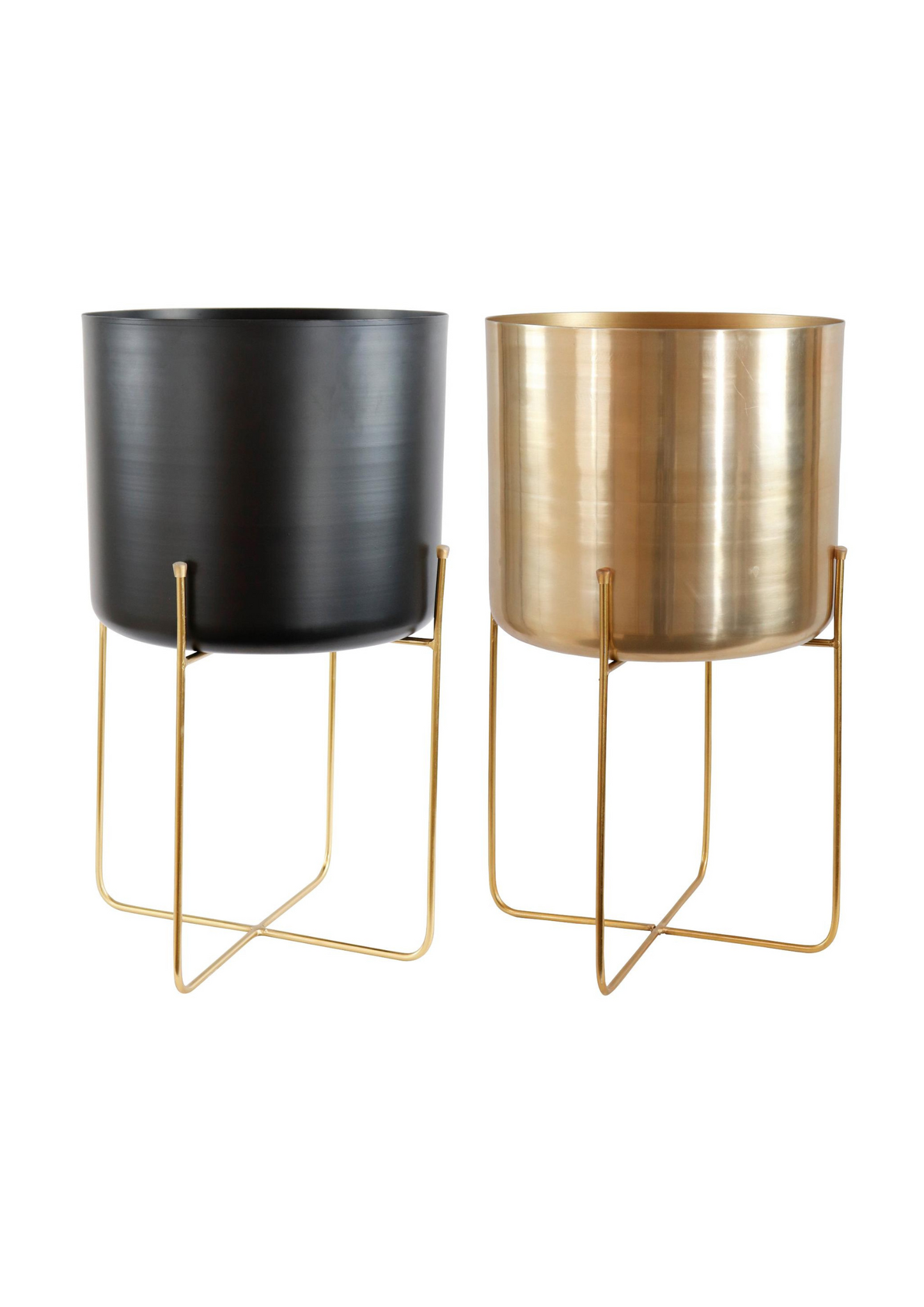 Portavaso Con Stand - Oro&Nero