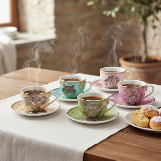 Servizio 6 Tazze Caffè