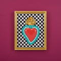 Cornice con Cuore Sacro