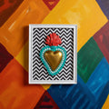 Cornice con Cuore Sacro