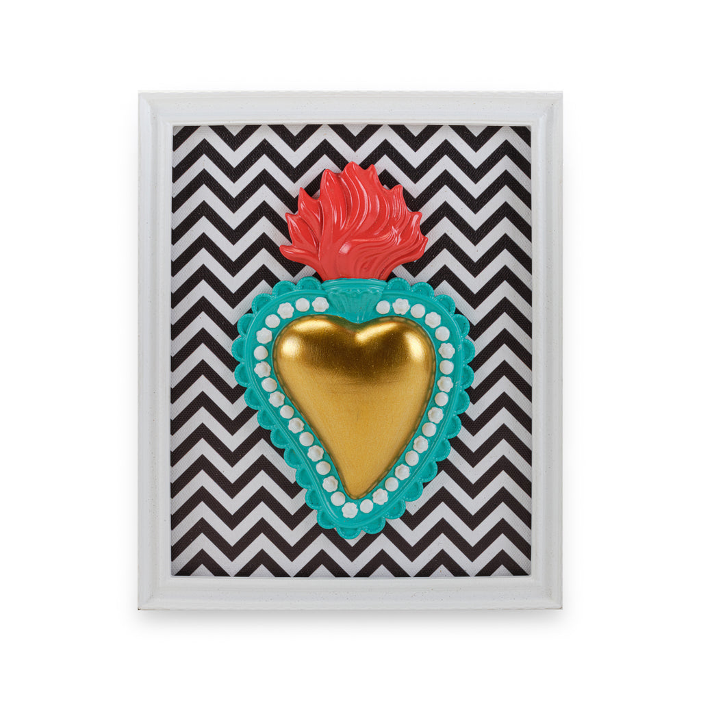 Cornice con Cuore Sacro