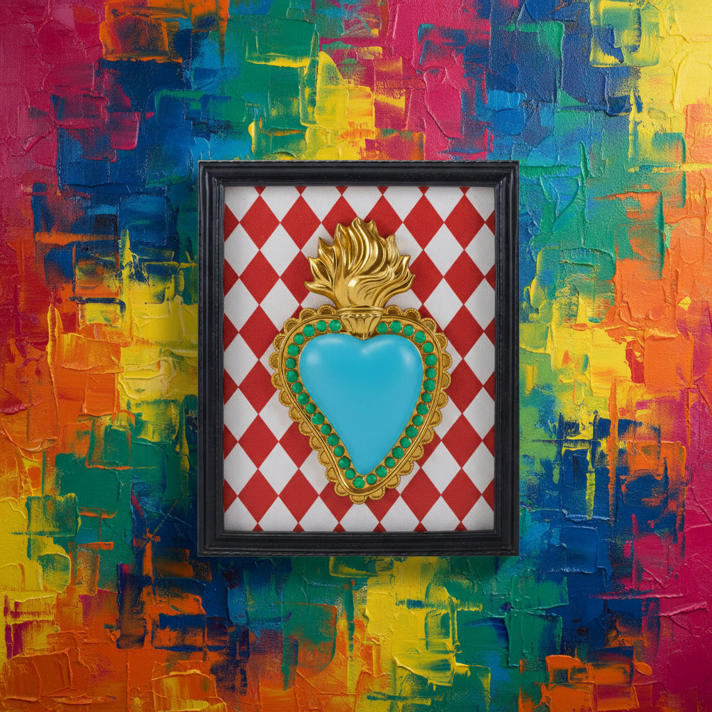 Cornice con Cuore Sacro