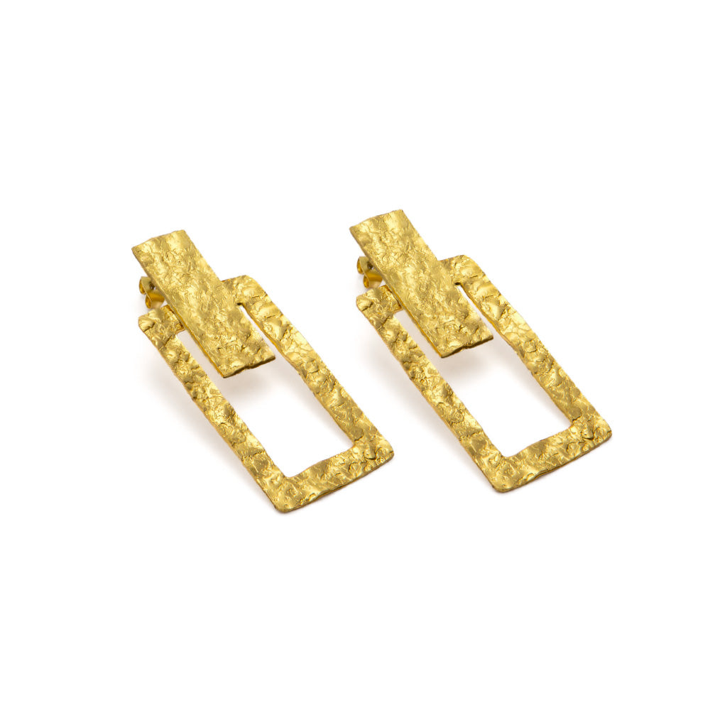 Orecchini Borragine in ottone