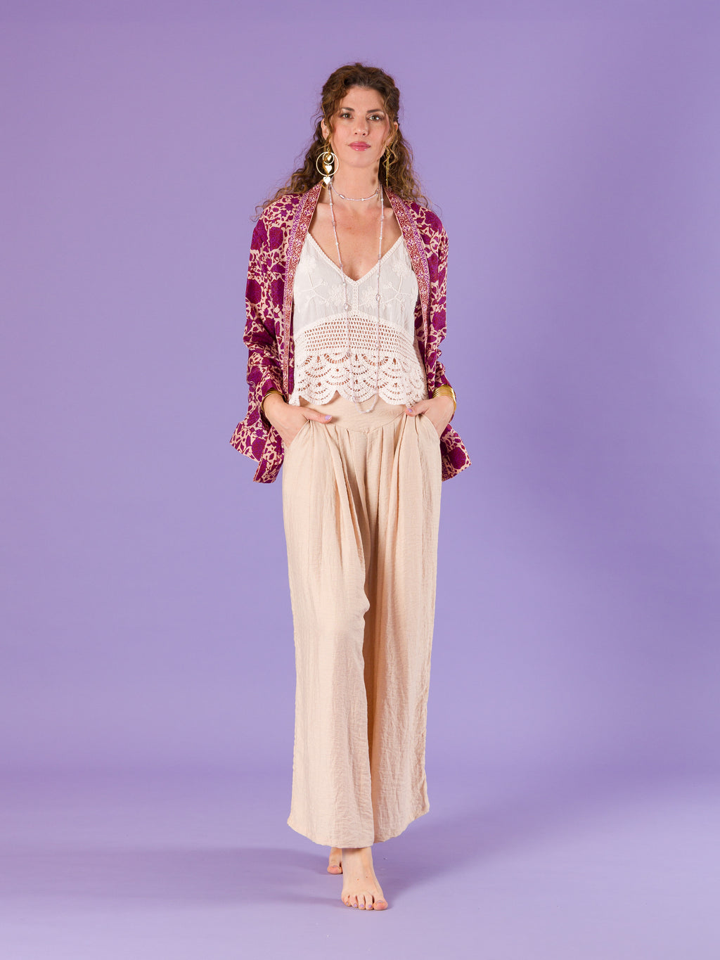 Giacca Kimono Calla in seta