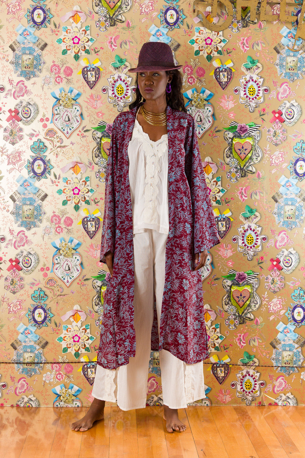 Kimono in Cardellino in seta