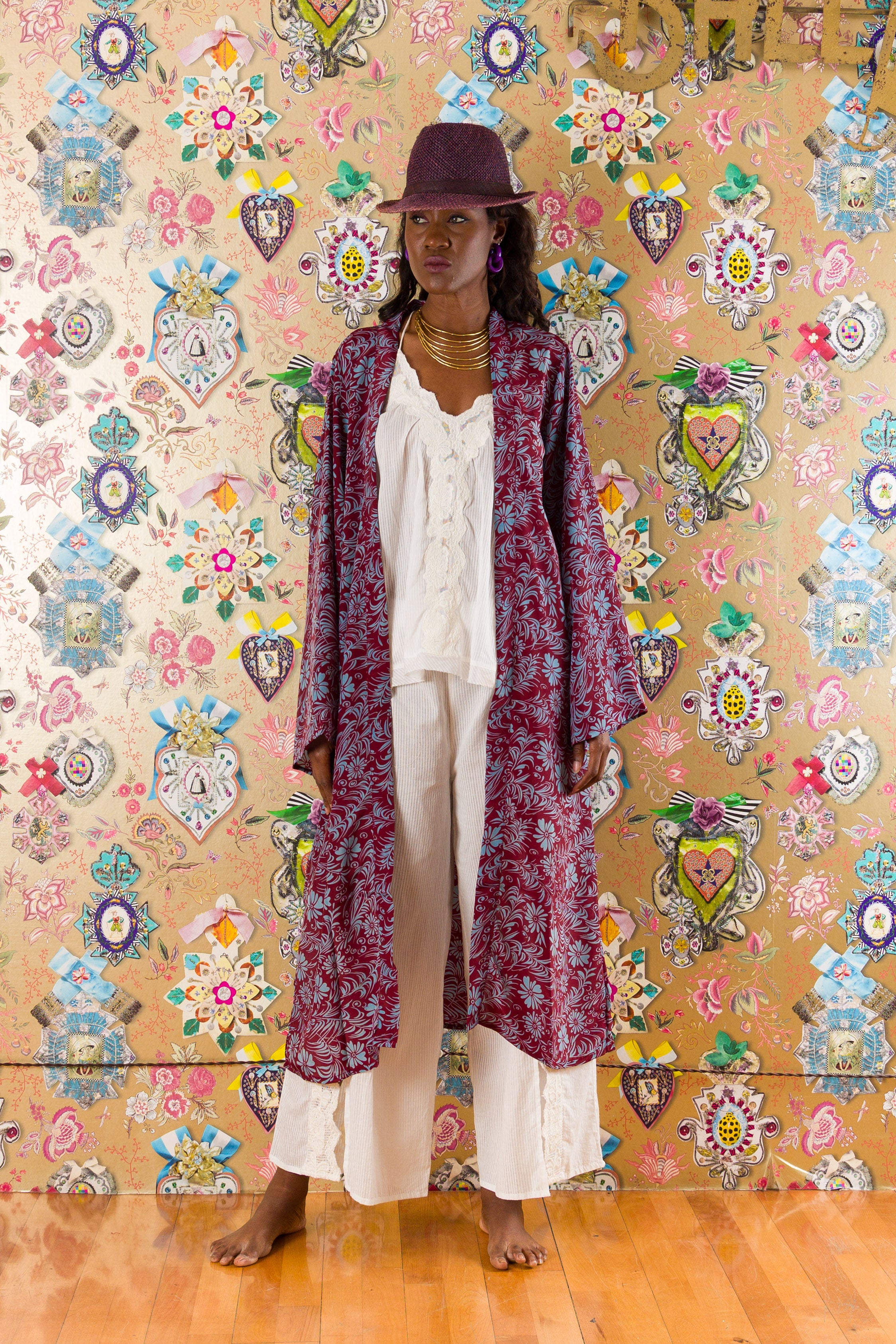 Kimono in Cardellino in seta