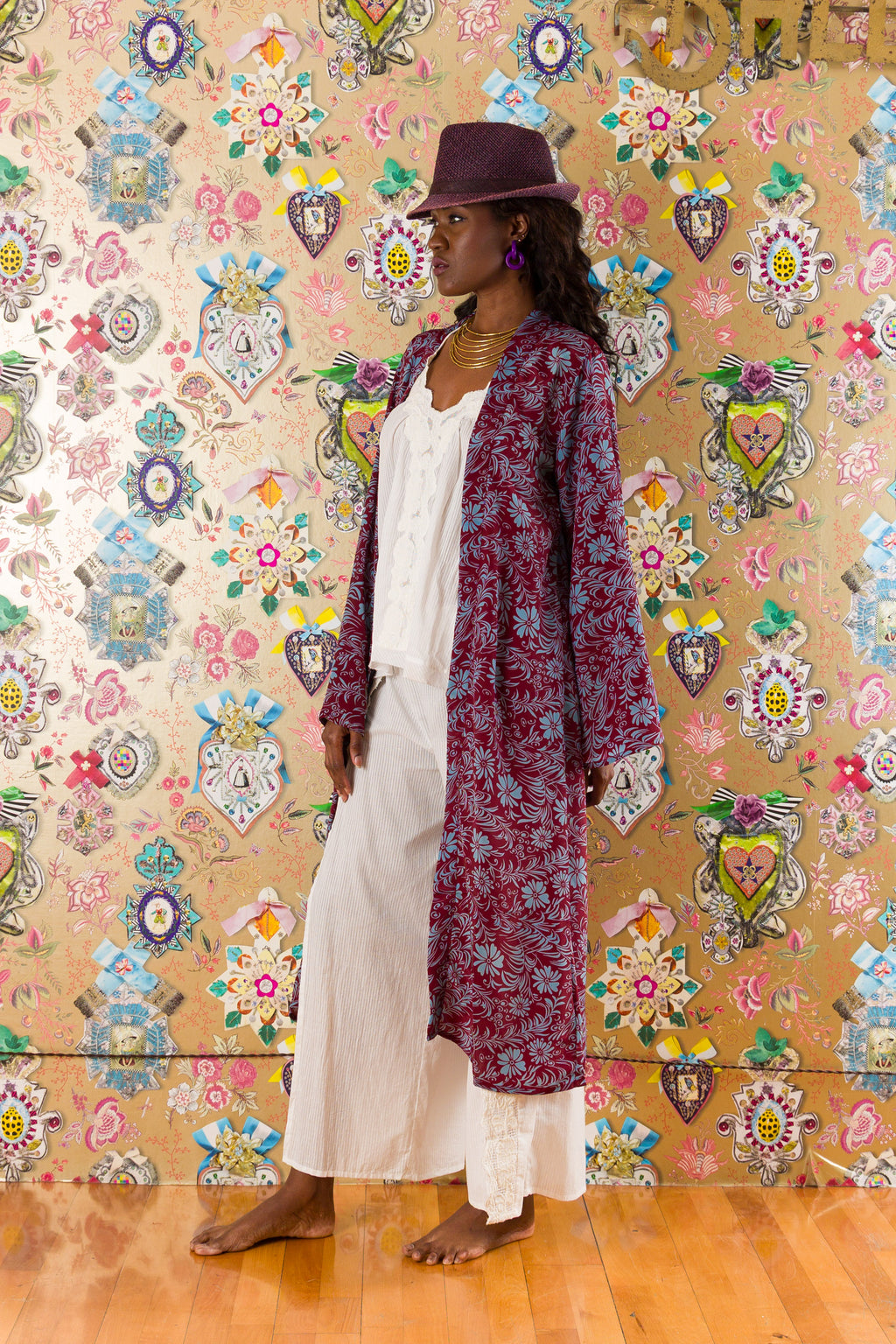 Kimono in Cardellino in seta