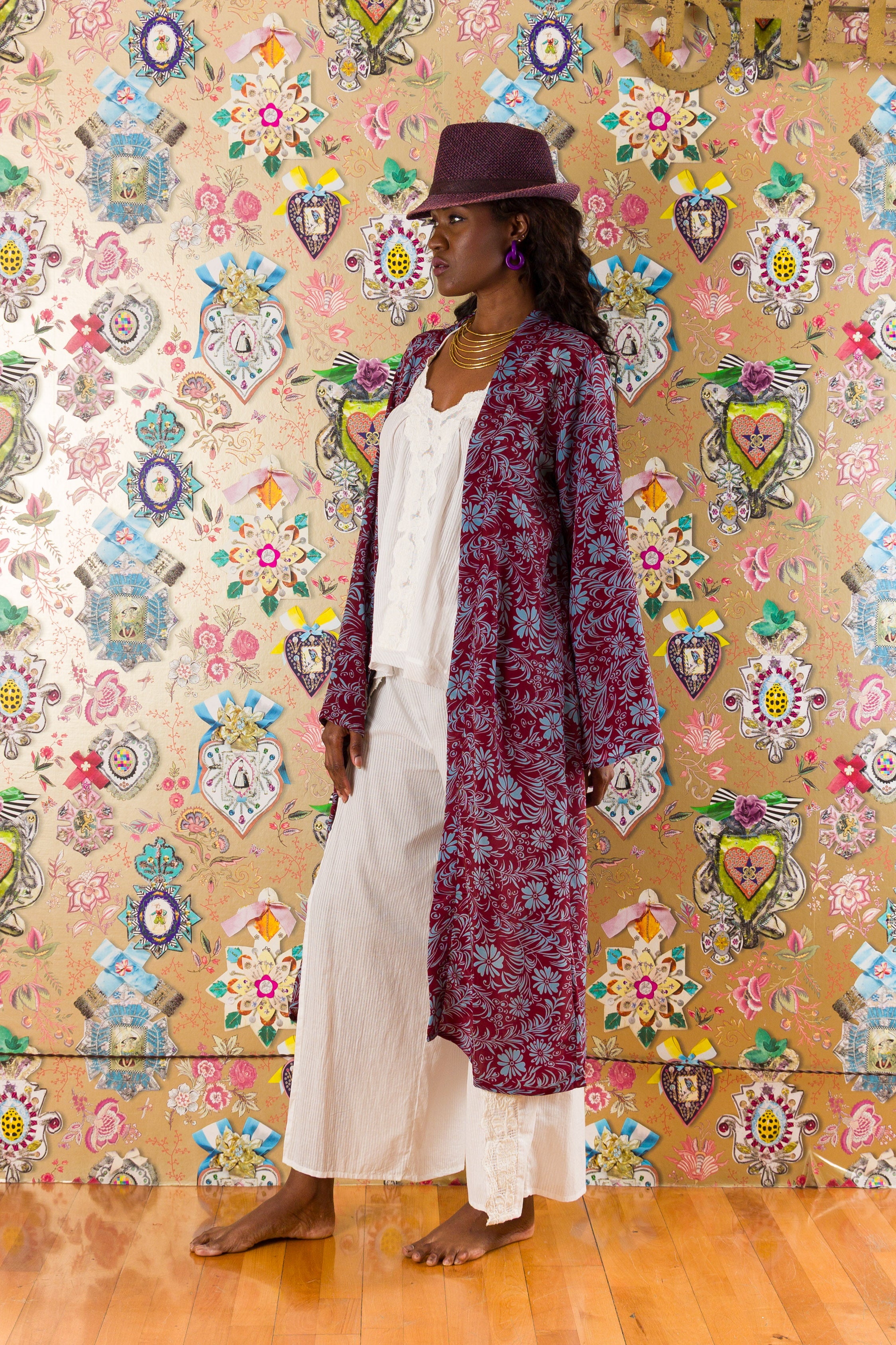 Kimono in Cardellino in seta