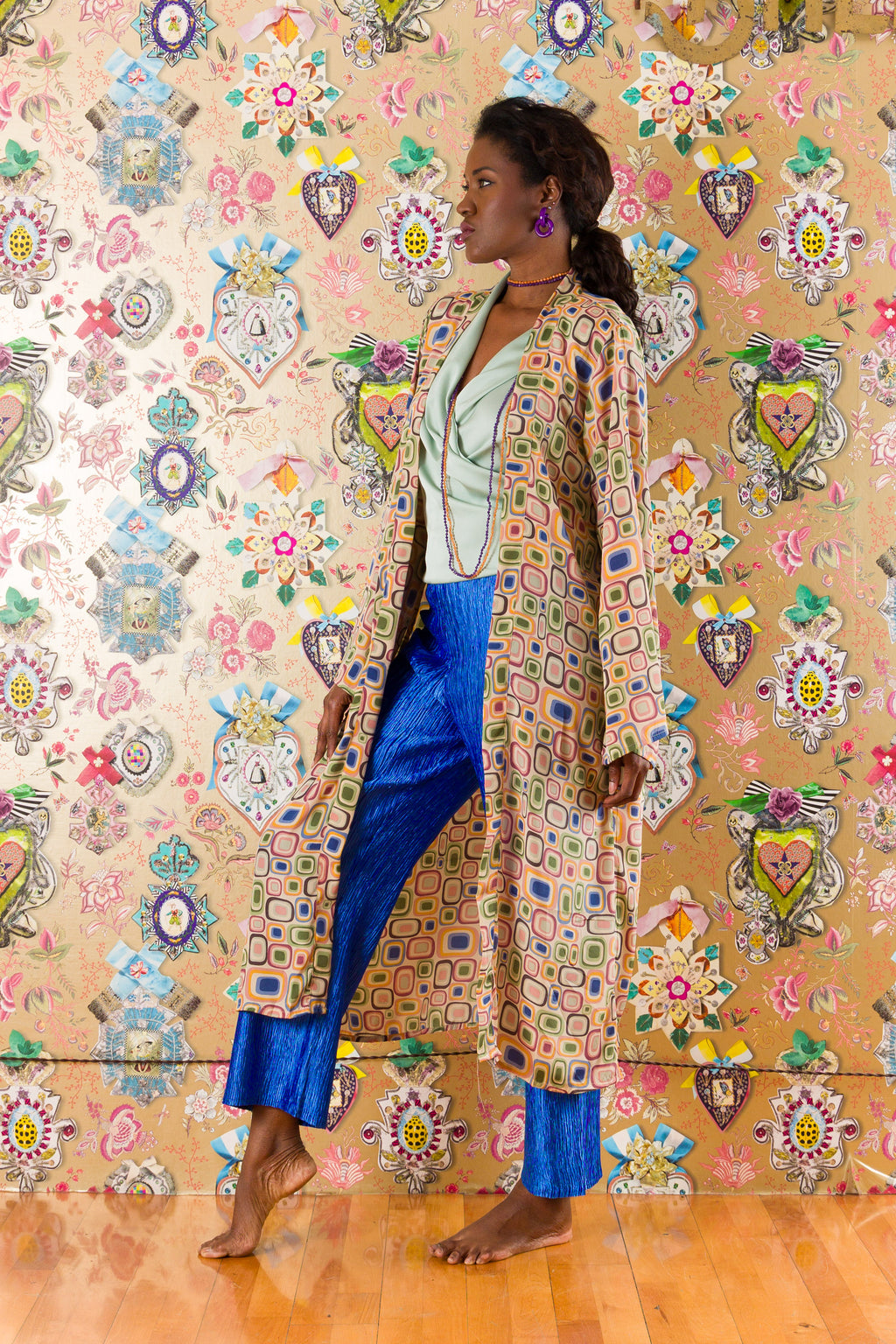 Kimono in Cardellino in seta