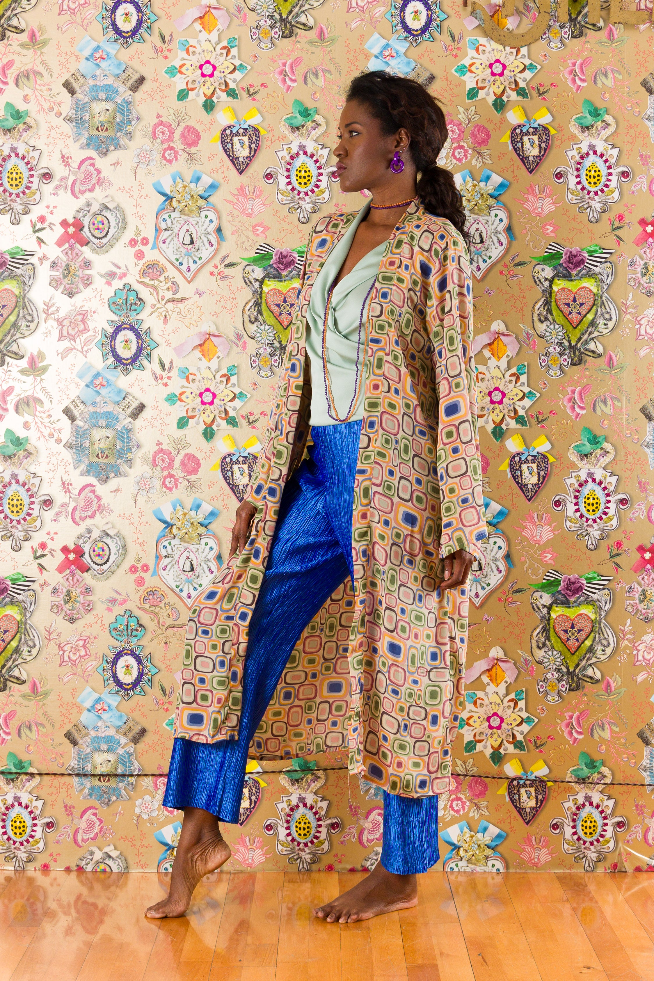 Kimono in Cardellino in seta