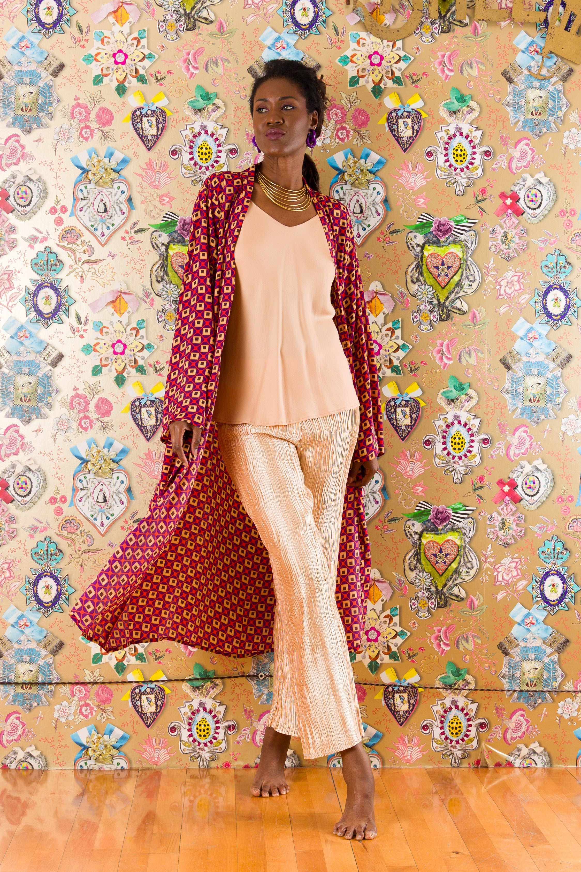 Kimono in Cardellino in seta