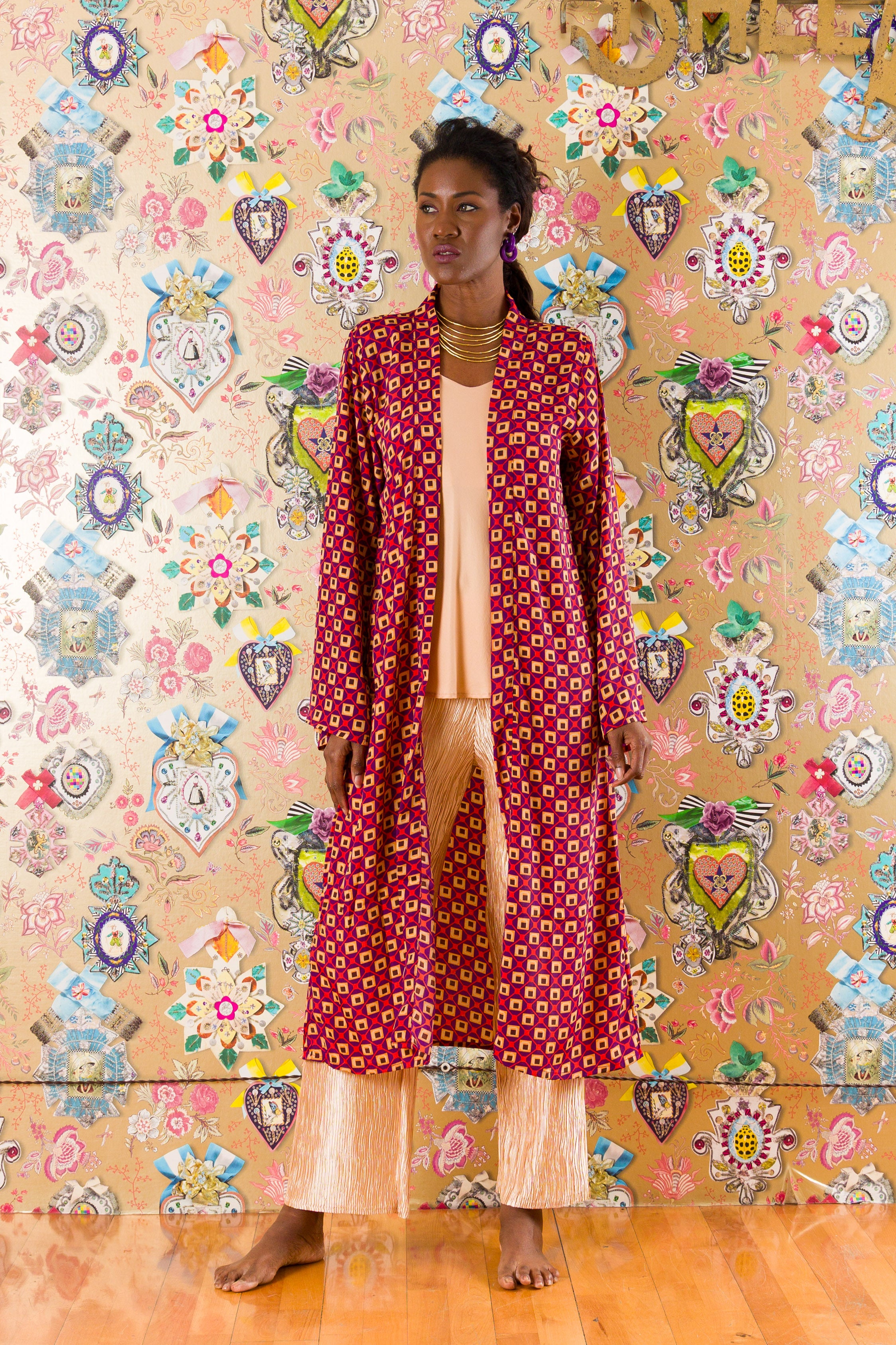 Kimono in Cardellino in seta