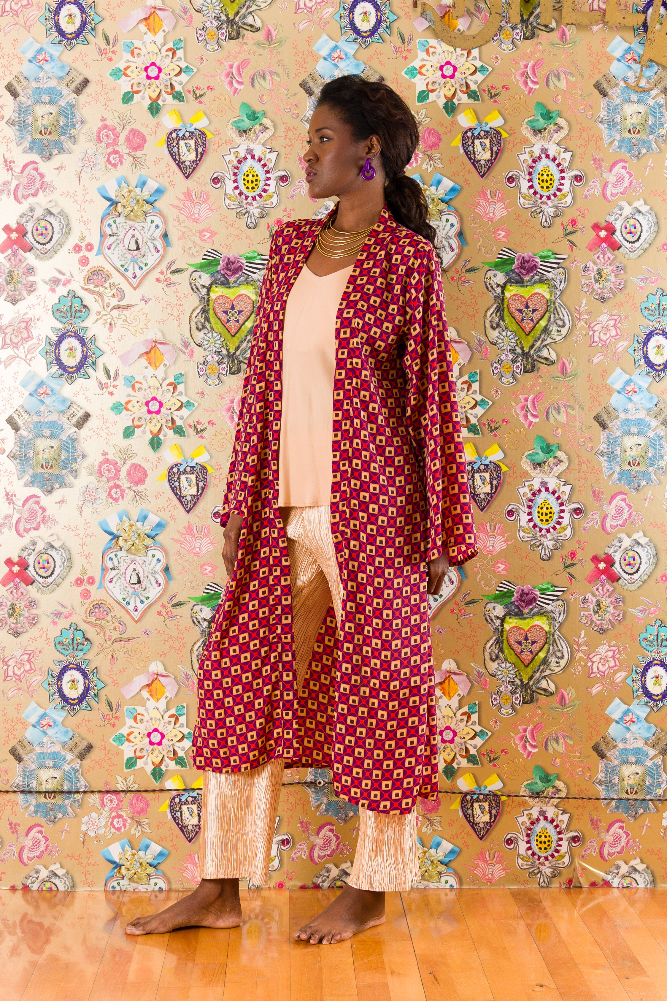 Kimono in Cardellino in seta
