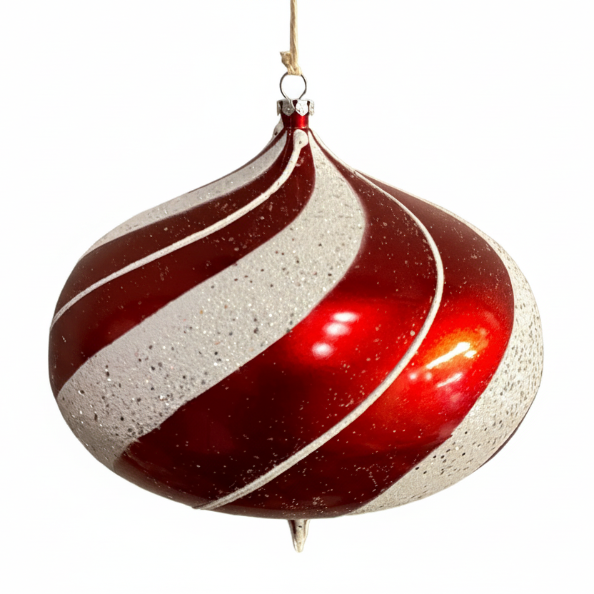 Addobbo Sfera Con Punta Candy