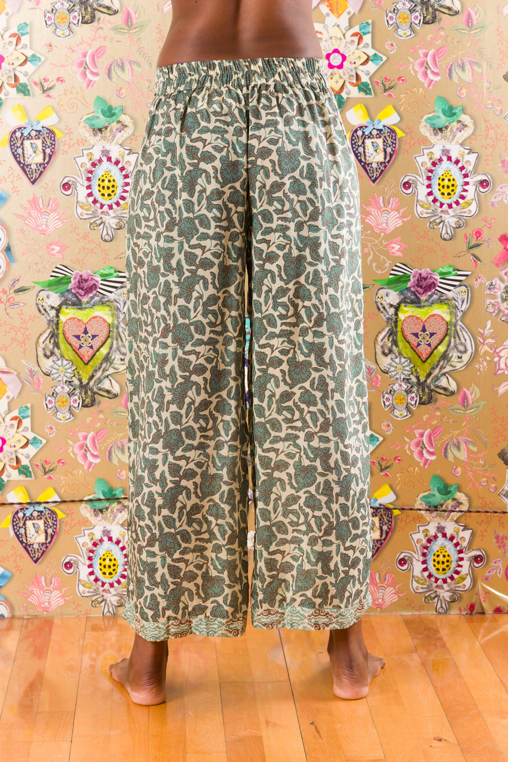 Pantaloni Anaciclo in seta