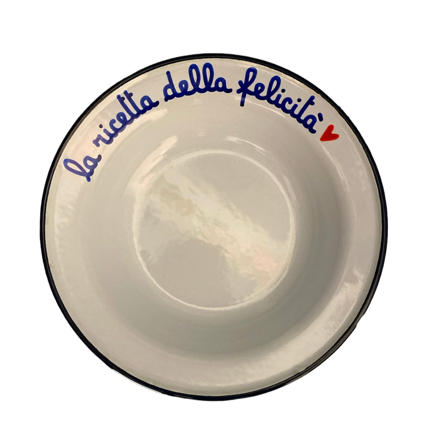 Piatto Fondo in Latta: "A Pranzo Con La Nonna"