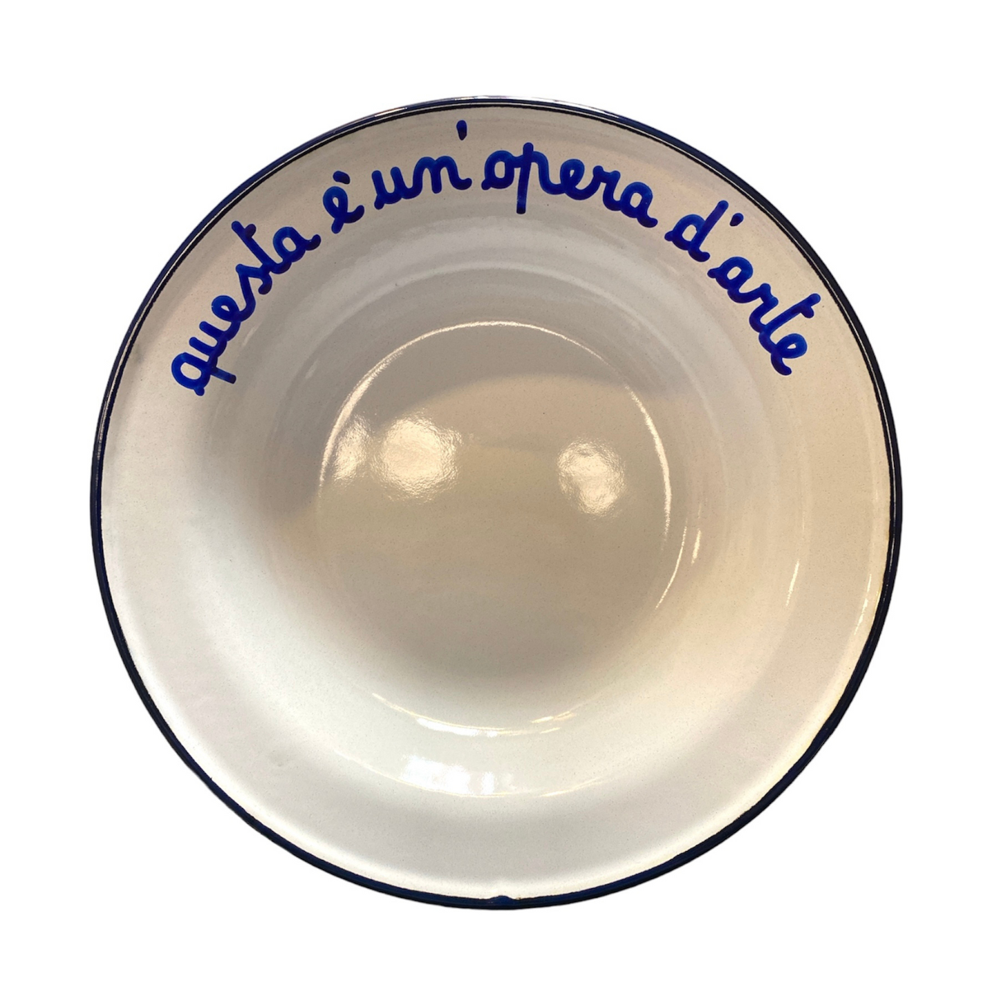 Piatto Fondo in Latta: "A Pranzo Con La Nonna"