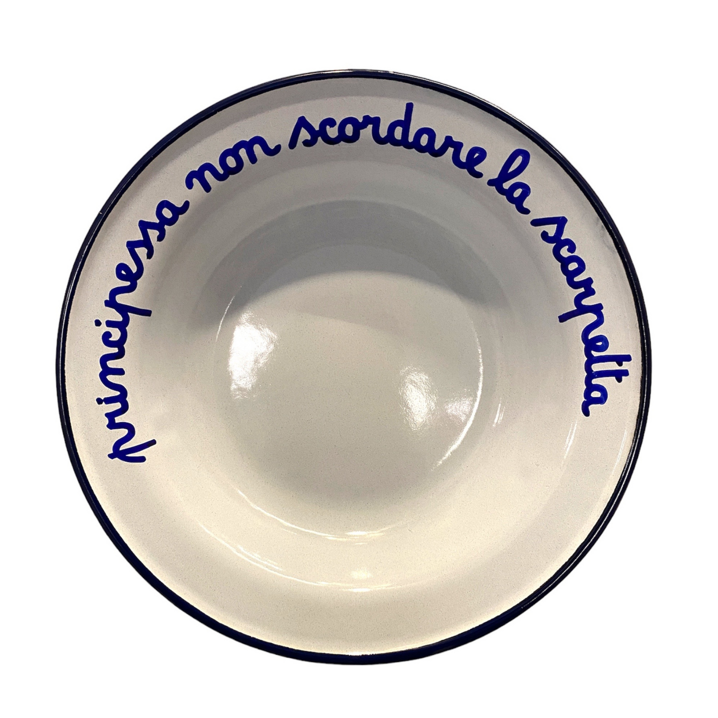 Piatto Fondo in Latta: "A Pranzo Con La Nonna"