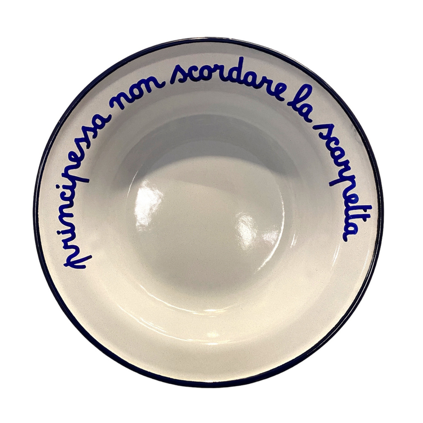 Piatto Fondo in Latta: "A Pranzo Con La Nonna"