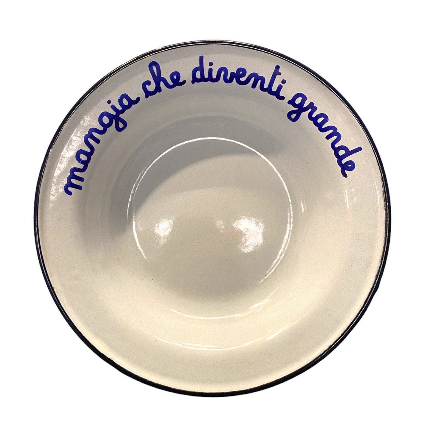 Piatto Fondo in Latta: "A Pranzo Con La Nonna"