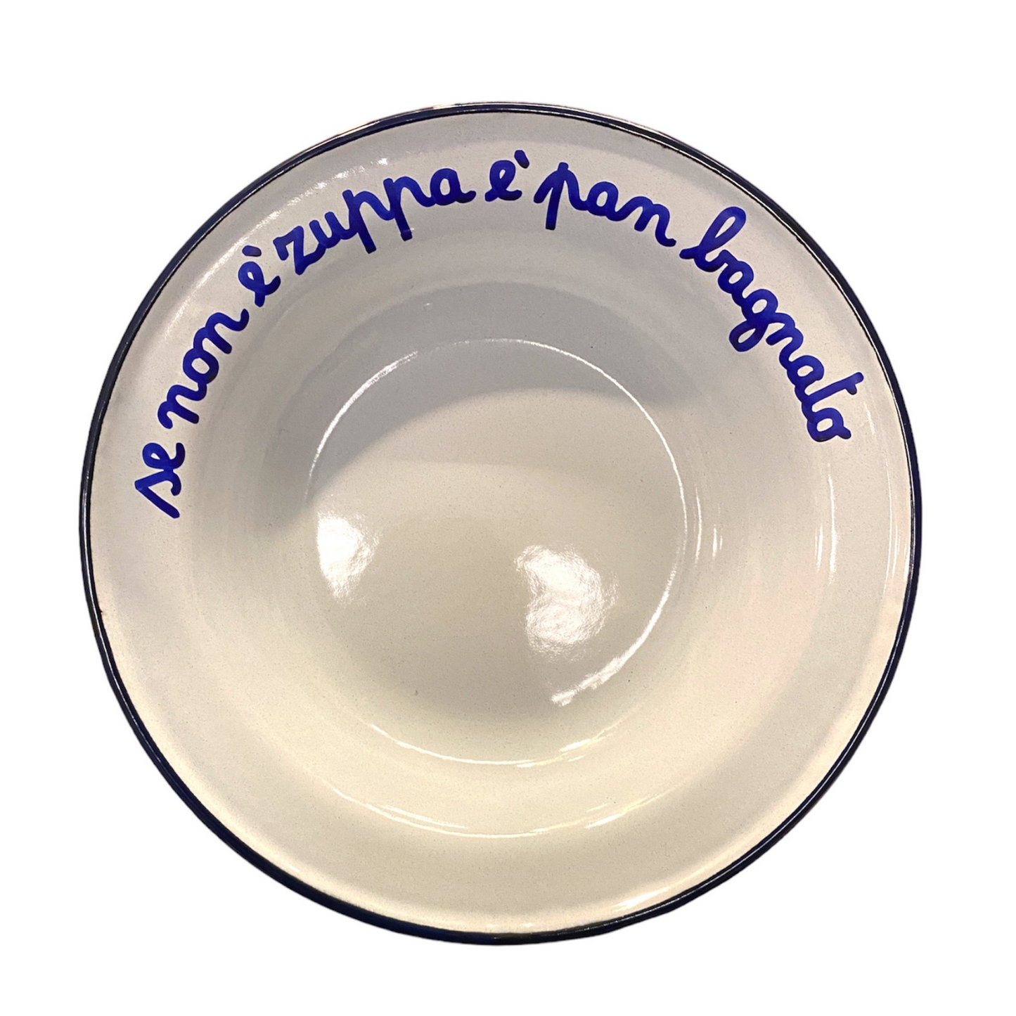 Piatto Fondo in Latta: "A Pranzo Con La Nonna"